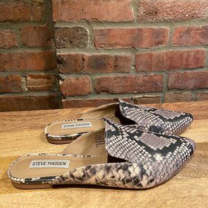 Steve Madden snake skin loafers